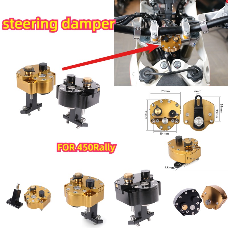 Steering Damper Stabilizer Kit Cnc - Stuurdemperbevestigingsset voor 450 Rally Anti Shake
