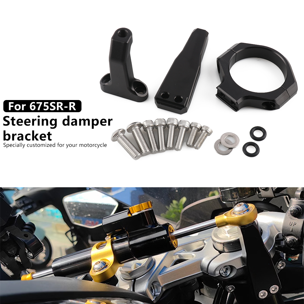 Nieuwe Motorfiets 675SR-R Demp - Steering Damper Stabilizer Kit Cnc recensie en prijs