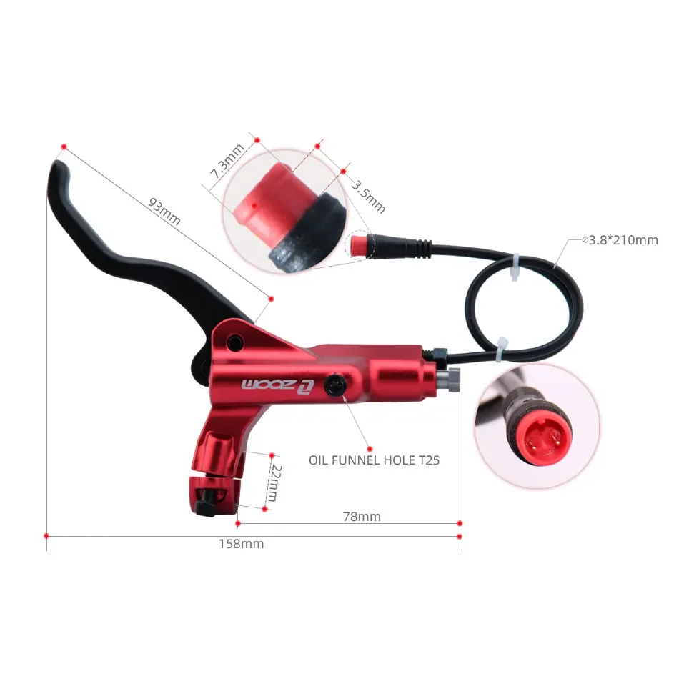 Zoom HB-876E 4-zuiger Schijf H - Zoom Hydraulic Brake 4 Piston E-Scooter recensie en prijs