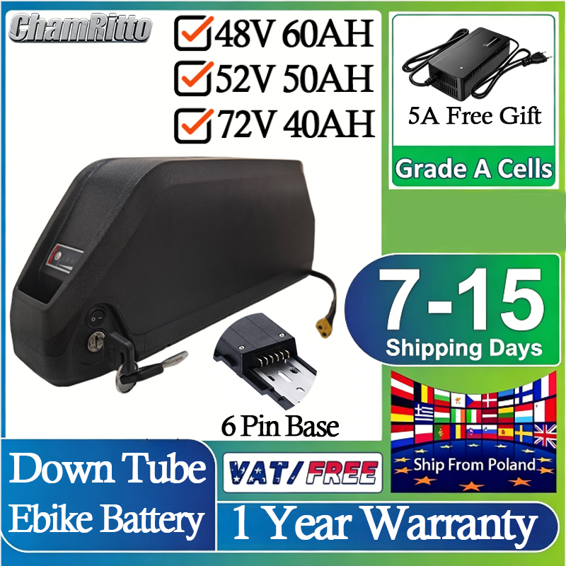 52V 50AH E-bike accu 21700 72V - 60V 30Ah 21700 Battery Pack recensie en prijs