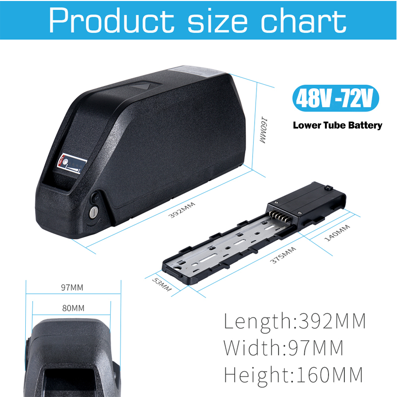 52V 50AH E-bike accu 21700 72V - 60V 30Ah 21700 Battery Pack recensie en prijs
