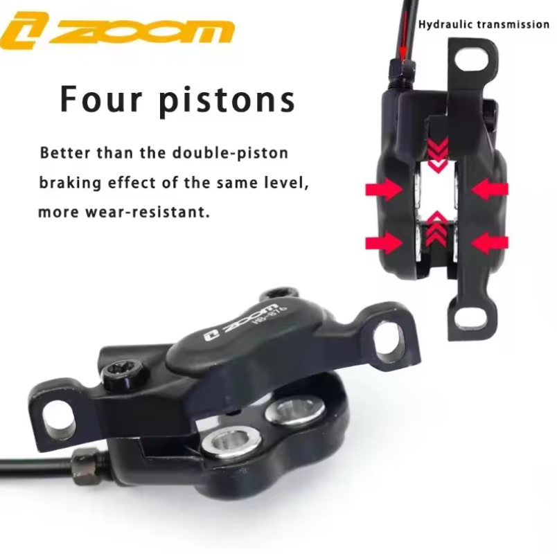 ZOOM HB-876E E-Bike 4-zuiger h - Zoom Hydraulic Brake 4 Piston E-Scooter recensie en prijs