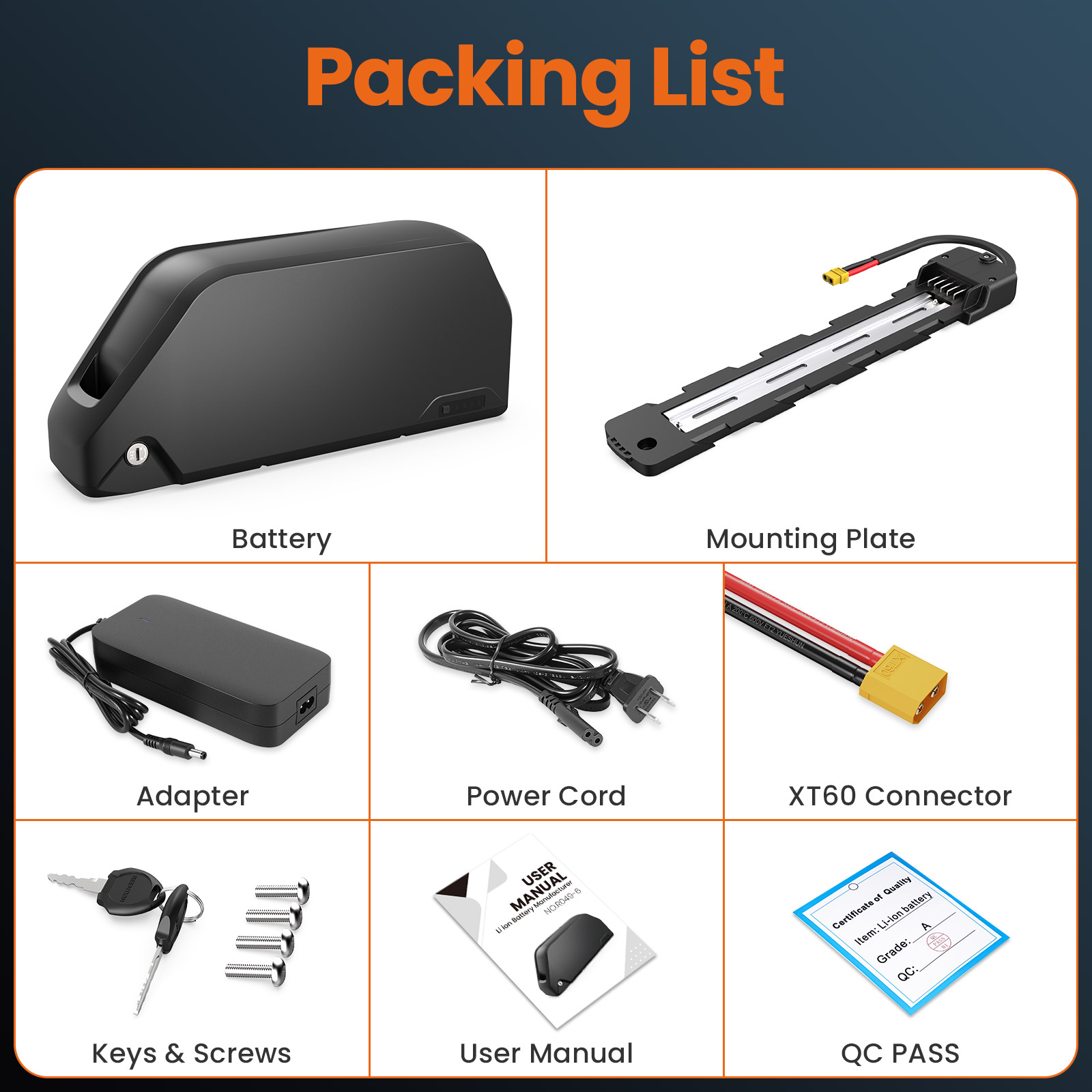 Polly Ebike Batterij 48V 25AH  - 60V 30Ah 21700 Battery Pack recensie en prijs