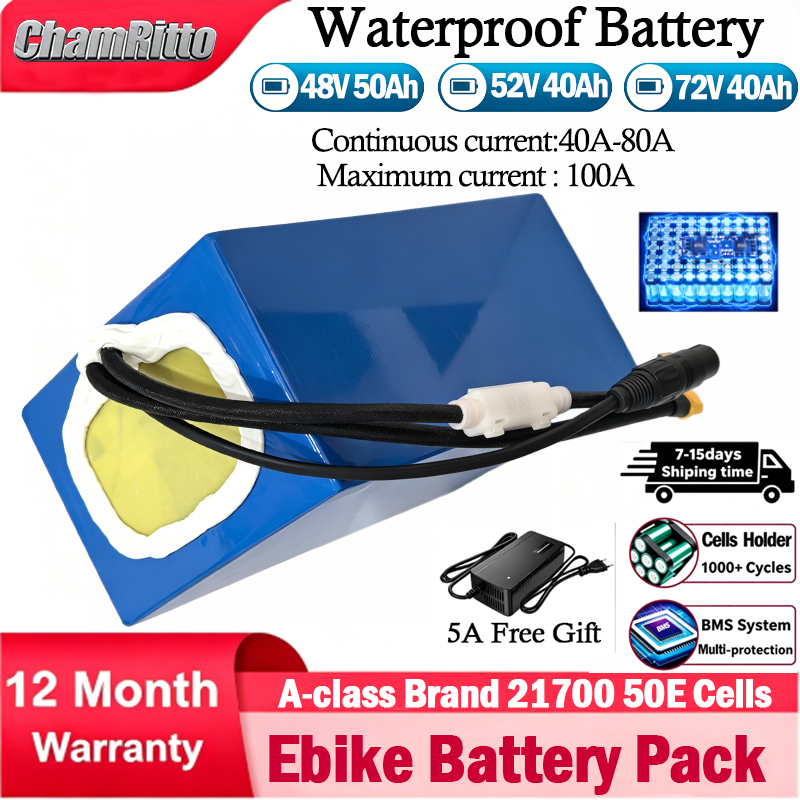 21700 E-bike Scooter Batterij  - 60V 30Ah 21700 Battery Pack recensie en prijs
