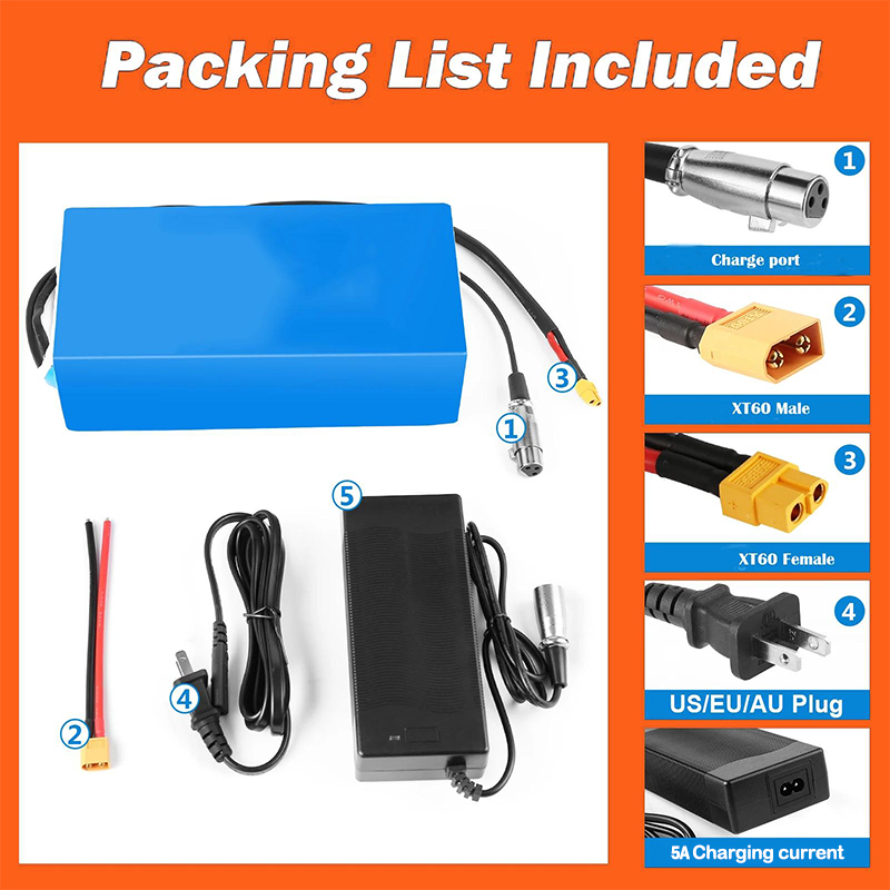 21700 E-bike Scooter Batterij  - 60V 30Ah 21700 Battery Pack recensie en prijs