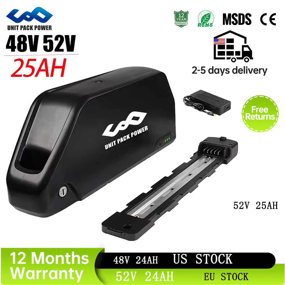 52V 25AH Downtube EBike Batter - 60V 30Ah 21700 Battery Pack recensie en prijs