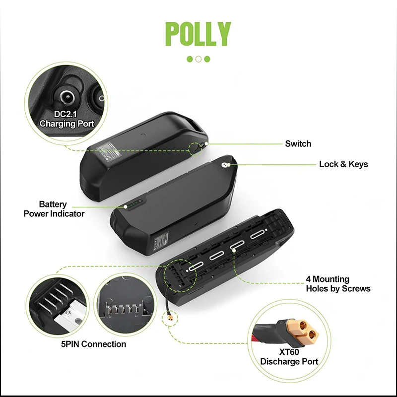 52V 50Ah Hailong Polly 48V 60V - 60V 30Ah 21700 Battery Pack recensie en prijs